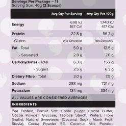 Muscle Nation CUSTARD Plant Protein - Double Chocolate - 11 Serves 30% EOFY SALE 9 Muscle Nation CUSTARD Plant Protein - Double Chocolate - 11 Serves 30% EOFY SALE