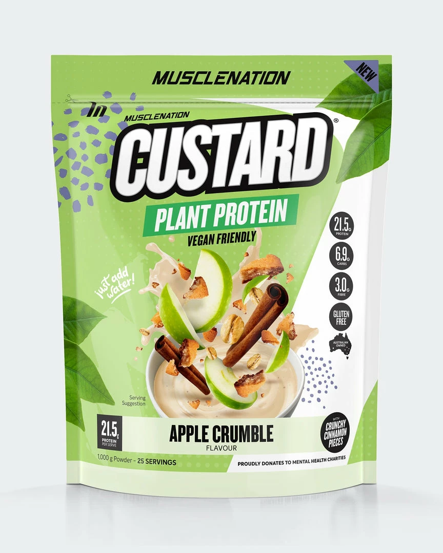 Muscle Nation CUSTARD Plant Protein - Apple Crumble - 25 Serves 3 Muscle Nation CUSTARD Plant Protein - Apple Crumble - 25 Serves