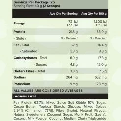 Muscle Nation CUSTARD Plant Protein - Apple Crumble - 25 Serves