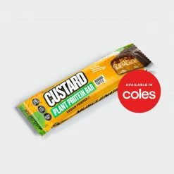 Muscle Nation CUSTARD Plant Protein Bar - Banana Toffee 30% EOFY SALE