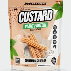 Muscle Nation 30% EOFY SALE CUSTARD Plant Protein - Cinnamon Churros - 25 Serves