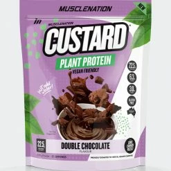 Muscle Nation CUSTARD Plant Protein - Double Chocolate - 25 Serves 30% EOFY SALE