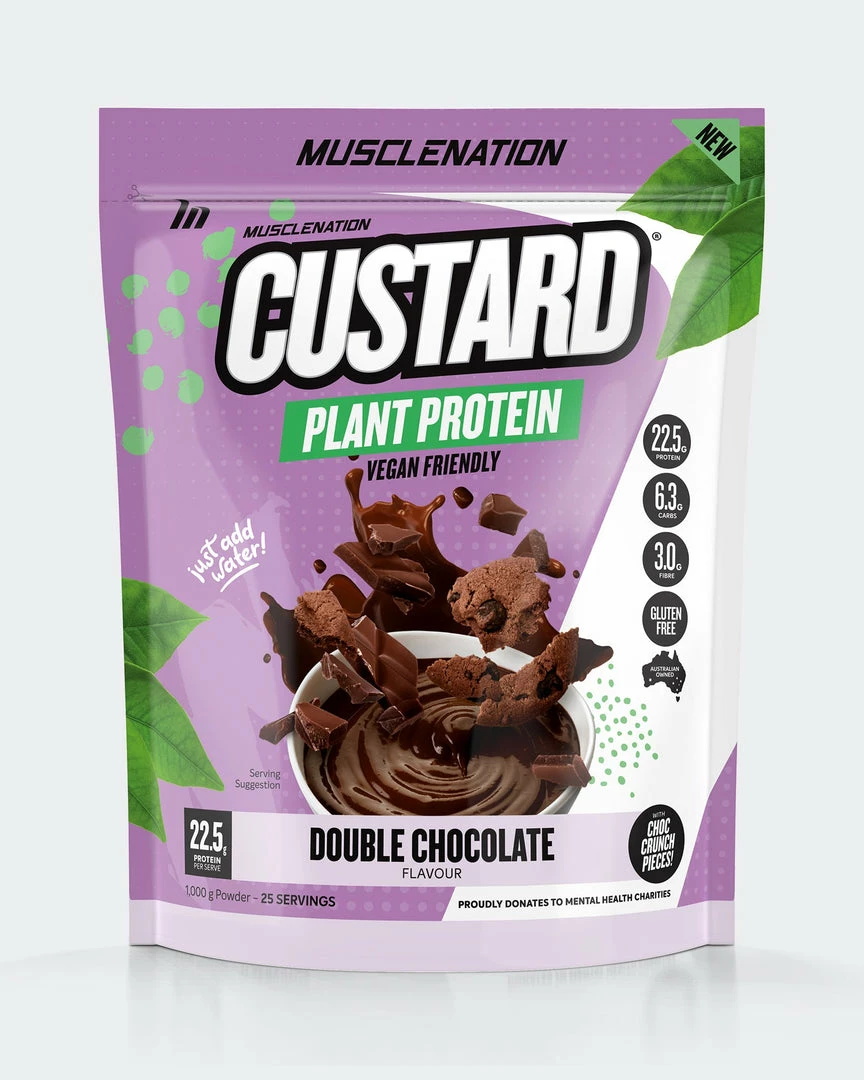 Muscle Nation CUSTARD Plant Protein - Double Chocolate - 25 Serves 30% EOFY SALE 3 Muscle Nation CUSTARD Plant Protein - Double Chocolate - 25 Serves 30% EOFY SALE