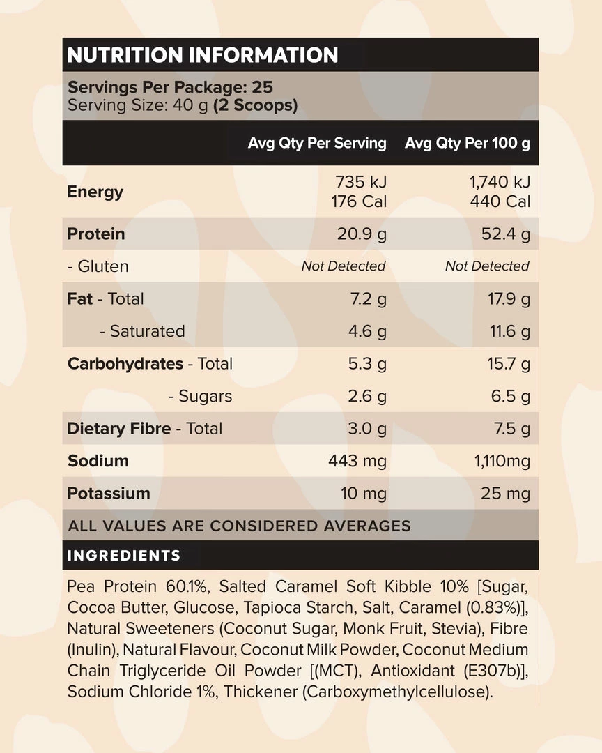 Muscle Nation 30% EOFY SALE CUSTARD Plant Protein - Salted Caramel - 25 Serves 4 Muscle Nation 30% EOFY SALE CUSTARD Plant Protein - Salted Caramel - 25 Serves