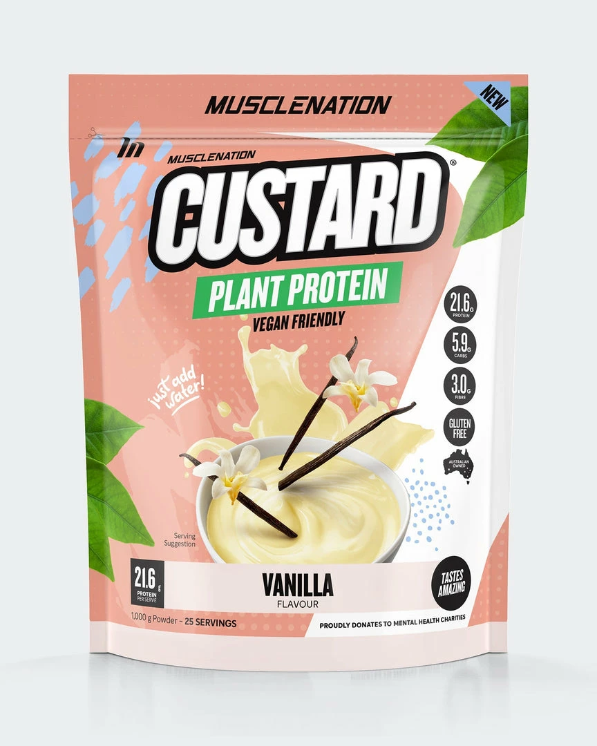 Muscle Nation 30% EOFY SALE CUSTARD Plant Protein - Vanilla - 25 Serves 3 Muscle Nation 30% EOFY SALE CUSTARD Plant Protein - Vanilla - 25 Serves