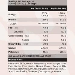 Muscle Nation 30% EOFY SALE CUSTARD Plant Protein - Vanilla - 25 Serves