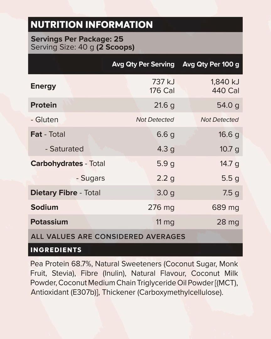 Muscle Nation 30% EOFY SALE CUSTARD Plant Protein - Vanilla - 25 Serves 4 Muscle Nation 30% EOFY SALE CUSTARD Plant Protein - Vanilla - 25 Serves