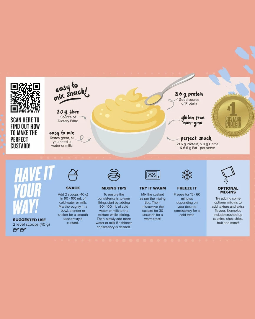 Muscle Nation 30% EOFY SALE CUSTARD Plant Protein - Vanilla - 25 Serves 5 Muscle Nation 30% EOFY SALE CUSTARD Plant Protein - Vanilla - 25 Serves