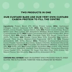 Muscle Nation CUSTARD Protein Bar - Choc Mint - Box Of 12 30% EOFY SALE