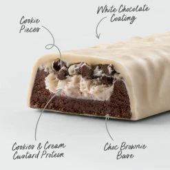 Muscle Nation CUSTARD Protein Bar - Cookies & Cream - Box Of 12