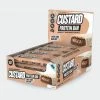 Muscle Nation 30% EOFY SALE CUSTARD Protein Bar - White Choc Hazelnut - Box Of 12