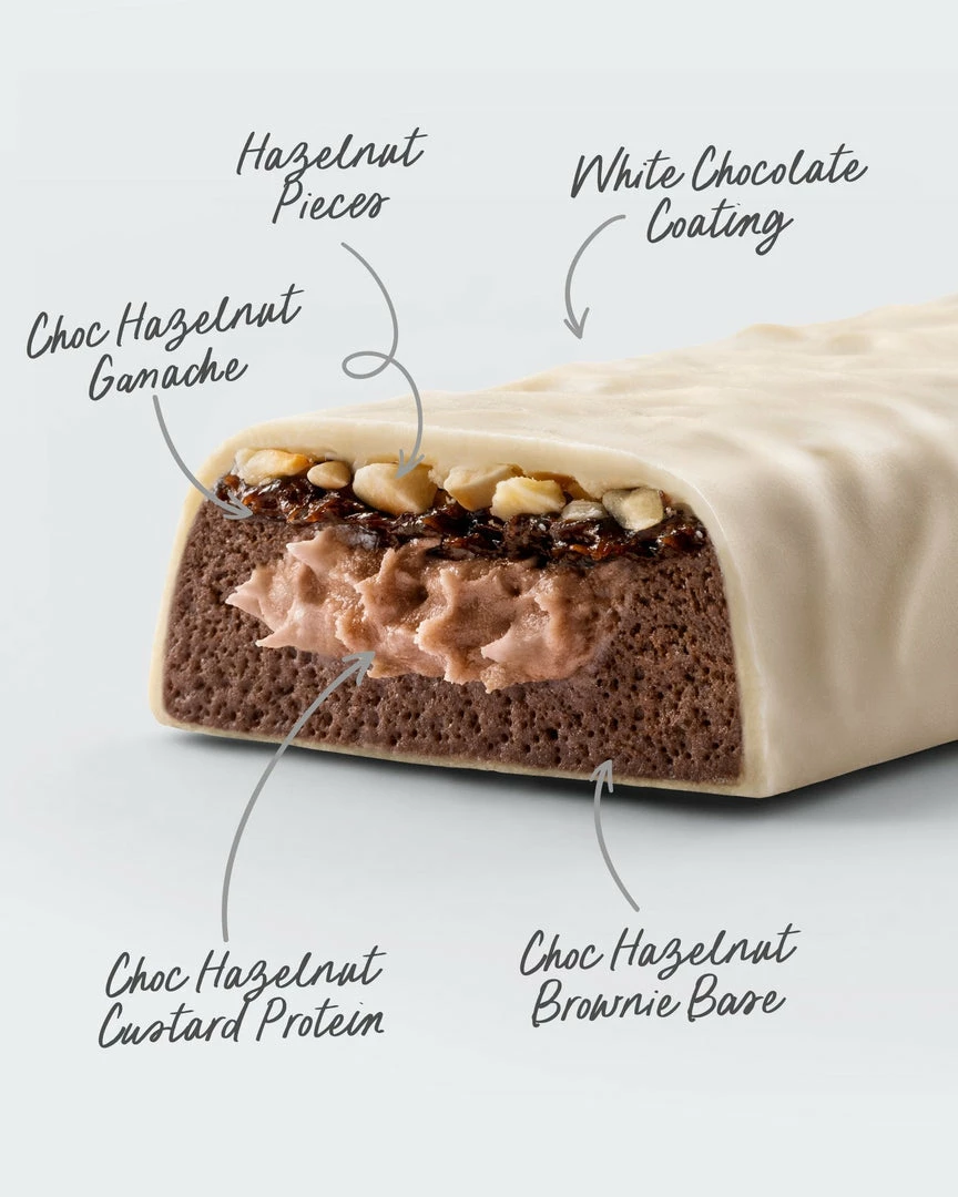 Muscle Nation 30% EOFY SALE CUSTARD Protein Bar - White Choc Hazelnut 4 Muscle Nation 30% EOFY SALE CUSTARD Protein Bar - White Choc Hazelnut
