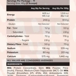Muscle Nation CUSTARD Casein Protein - Vanilla - 11 Serves 30% EOFY SALE