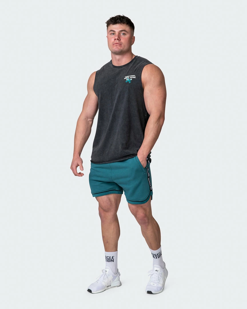 Muscle Nation Mens MN Club Vintage Tank - Washed Black Welcome To The Club 9 Muscle Nation Mens MN Club Vintage Tank - Washed Black Welcome To The Club