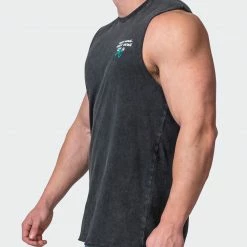 Muscle Nation Mens MN Club Vintage Tank - Washed Black Welcome To The Club 12 Muscle Nation Mens MN Club Vintage Tank - Washed Black Welcome To The Club