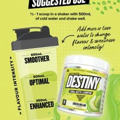 Muscle Nation 30% EOFY SALE DESTINY Pre Workout Burn - Green Melon - 30 Serves