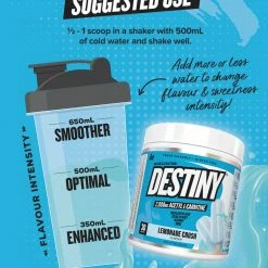 Muscle Nation DESTINY Pre Workout Burn - Lemonade Crush - 30 Serves 30% EOFY SALE