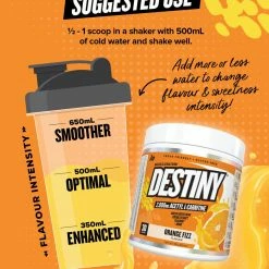 Muscle Nation DESTINY Pre Workout Burn - Orange Fizz - 30 Serves 30% EOFY SALE