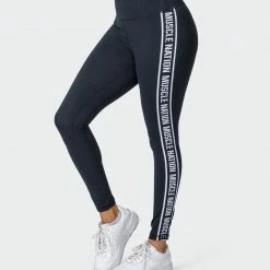 Muscle Nation Best Sellers Dynamic Ankle Length Leggings - Black