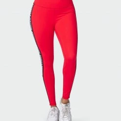 Muscle Nation Dynamic Ankle Length Leggings - Hot Red