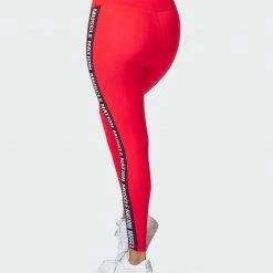 Muscle Nation Dynamic Ankle Length Leggings - Hot Red