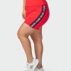 Muscle Nation Womens Dynamic Bike Shorts - Hot Red 2 Muscle Nation Womens Dynamic Bike Shorts - Hot Red