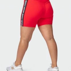 Muscle Nation Womens Dynamic Bike Shorts - Hot Red 15 Muscle Nation Womens Dynamic Bike Shorts - Hot Red