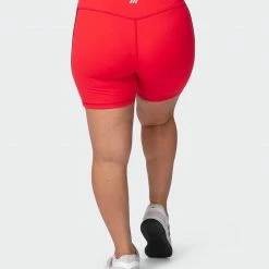Muscle Nation Womens Dynamic Bike Shorts - Hot Red 16 Muscle Nation Womens Dynamic Bike Shorts - Hot Red