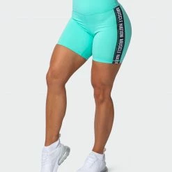 Muscle Nation Womens Dynamic Bike Shorts - Sea Glass