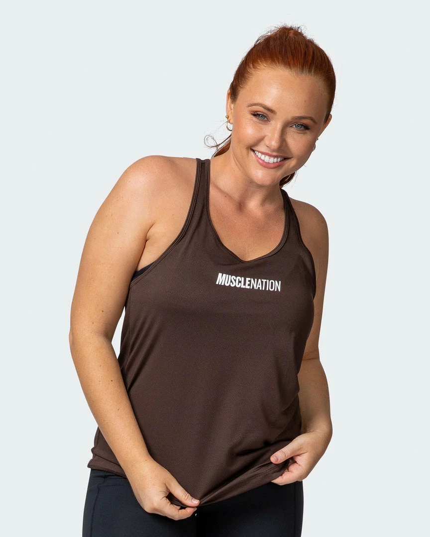 Muscle Nation Dynamic Tank - Cocoa 3 Muscle Nation Dynamic Tank - Cocoa
