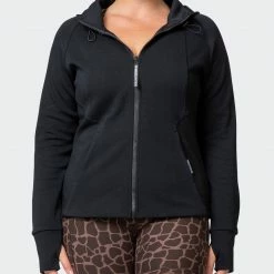 Muscle Nation Dynamic Zip Through Jacket - Black 30% EOFY SALE