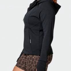 Muscle Nation Dynamic Zip Through Jacket - Black 30% EOFY SALE