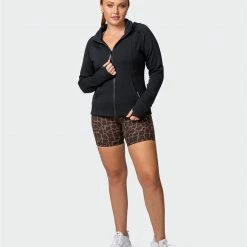Muscle Nation Dynamic Zip Through Jacket - Black 30% EOFY SALE