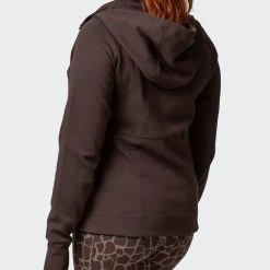 Muscle Nation Dynamic Zip Through Jacket - Cocoa