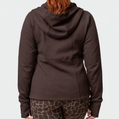 Muscle Nation Dynamic Zip Through Jacket - Cocoa