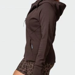 Muscle Nation Dynamic Zip Through Jacket - Cocoa