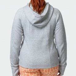 Muscle Nation Dynamic Zip Through Jacket - Light Grey Marl 30% EOFY SALE