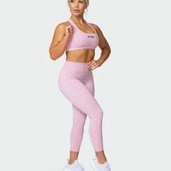 Muscle Nation Signature Scrunch 7/8 Leggings - Rose Quartz Mini Cheetah Print 17 Muscle Nation Signature Scrunch 7/8 Leggings - Rose Quartz Mini Cheetah Print
