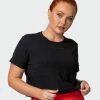 Muscle Nation Elevate Cropped Tee - Black 30% EOFY SALE
