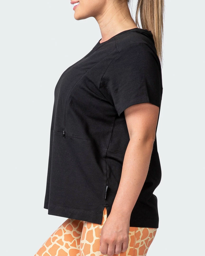 Muscle Nation Elevate Maternity Tee - Black 30% EOFY SALE 8 Muscle Nation Elevate Maternity Tee - Black 30% EOFY SALE