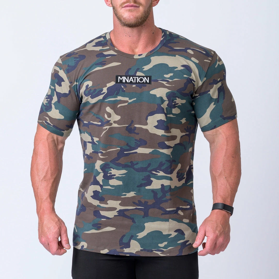 Muscle Nation Embroidery Tee - Camo 3 Muscle Nation Embroidery Tee - Camo