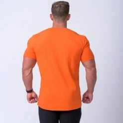Muscle Nation Mens Embroidery Tee - Orange