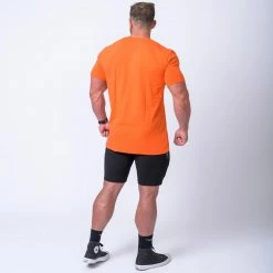 Muscle Nation Mens Embroidery Tee - Orange 9 Muscle Nation Mens Embroidery Tee - Orange