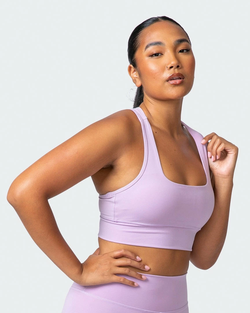 Muscle Nation Butter Extend Bra - Lavender Fog 3 Muscle Nation Butter Extend Bra - Lavender Fog