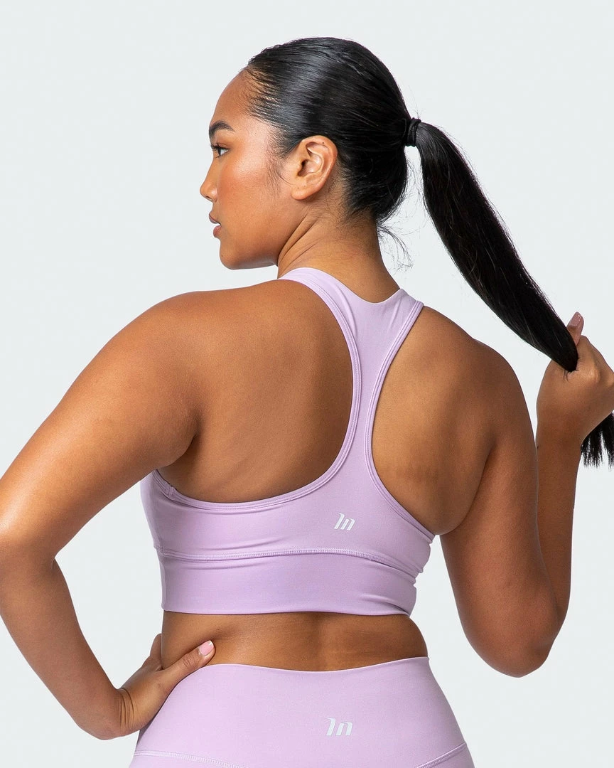 Muscle Nation Butter Extend Bra - Lavender Fog 10 Muscle Nation Butter Extend Bra - Lavender Fog