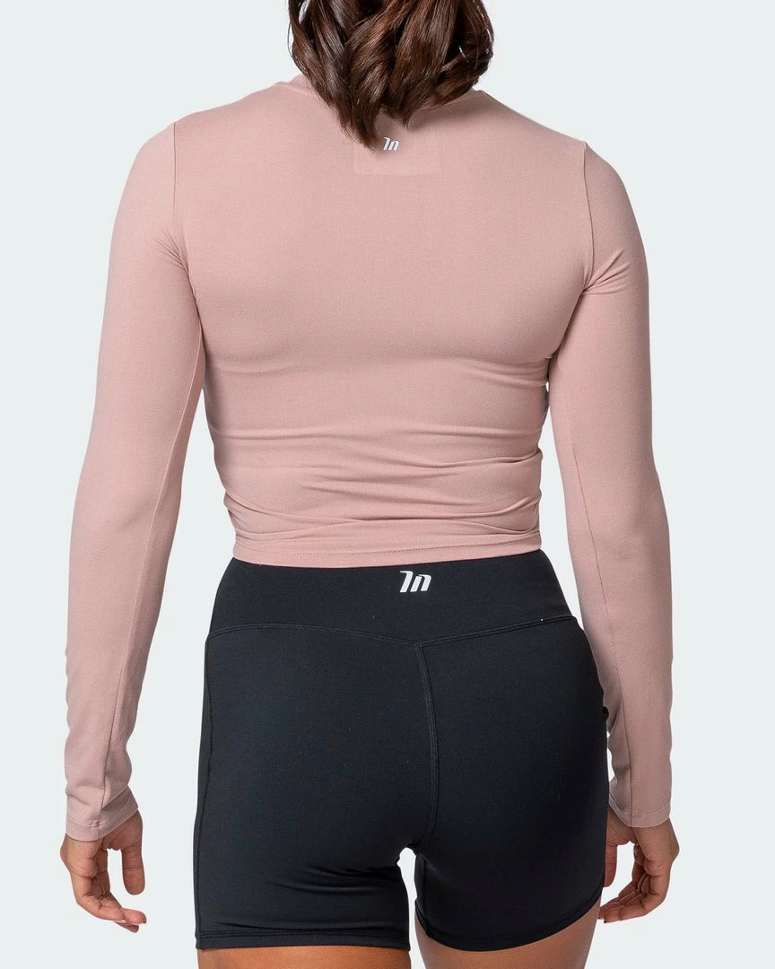 Muscle Nation Half Time Long Sleeve - Fawn Womens 8 Muscle Nation Half Time Long Sleeve - Fawn Womens