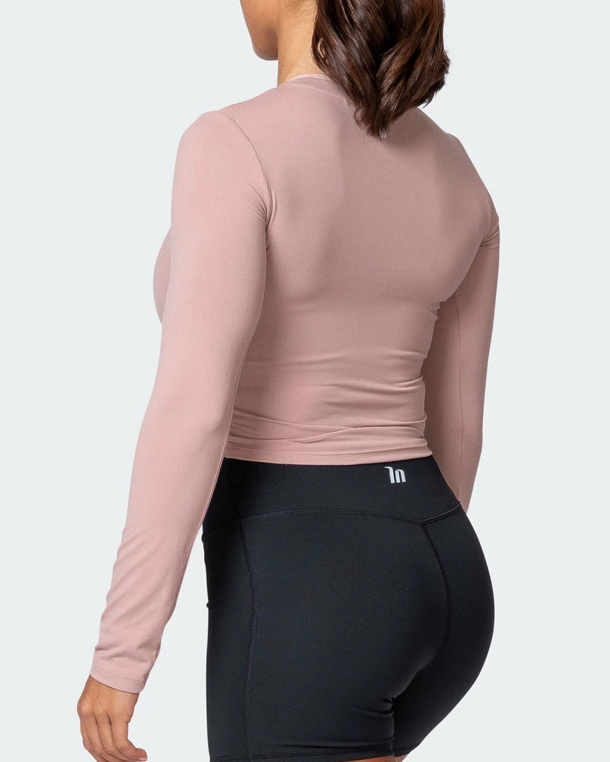 Muscle Nation Half Time Long Sleeve - Fawn Womens 10 Muscle Nation Half Time Long Sleeve - Fawn Womens