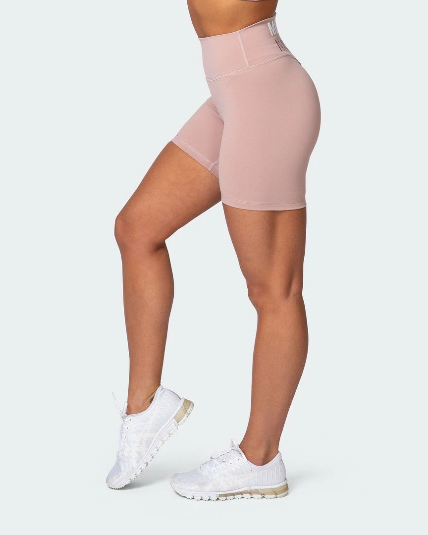 Muscle Nation Prize Fighter Bike Shorts - Fawn W/ White & Wine Womens 8 Muscle Nation Prize Fighter Bike Shorts - Fawn W/ White & Wine Womens