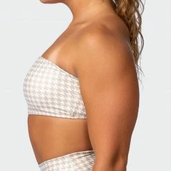 Muscle Nation Flair Bandeau - Houndstooth Print 30% EOFY SALE