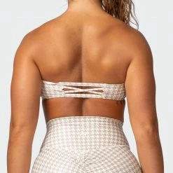 Muscle Nation Flair Bandeau - Houndstooth Print 30% EOFY SALE